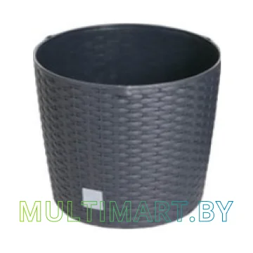 Кашпо Prosperplast Rato Round DRTW260-S433 (антрацит)